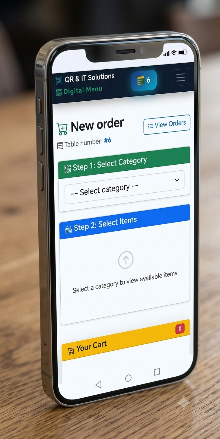 Guest ordering flow